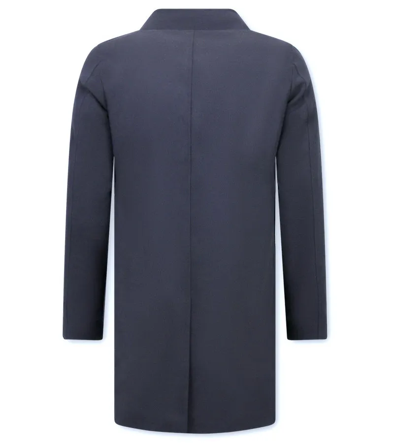 ABRIGOS DE INVIERNO CLáSICOS PARA HOMBRE  QQ8758  AZUL