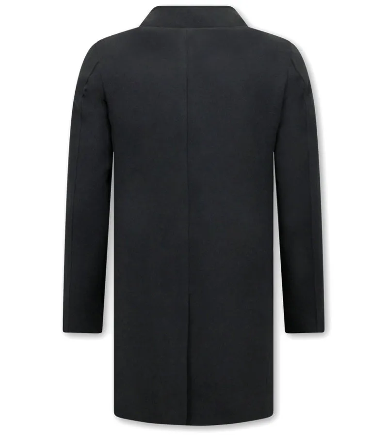 ABRIGOS DE INVIERNO CLáSICOS PARA HOMBRE  QQ8758  NEGRO
