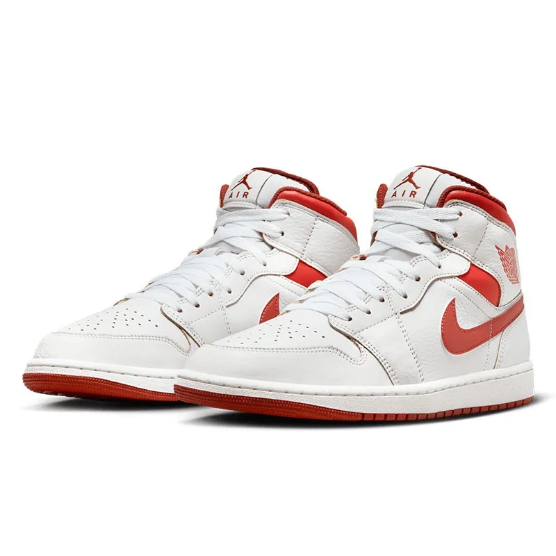 AIR JORDAN 1 MID SE DUNE RED