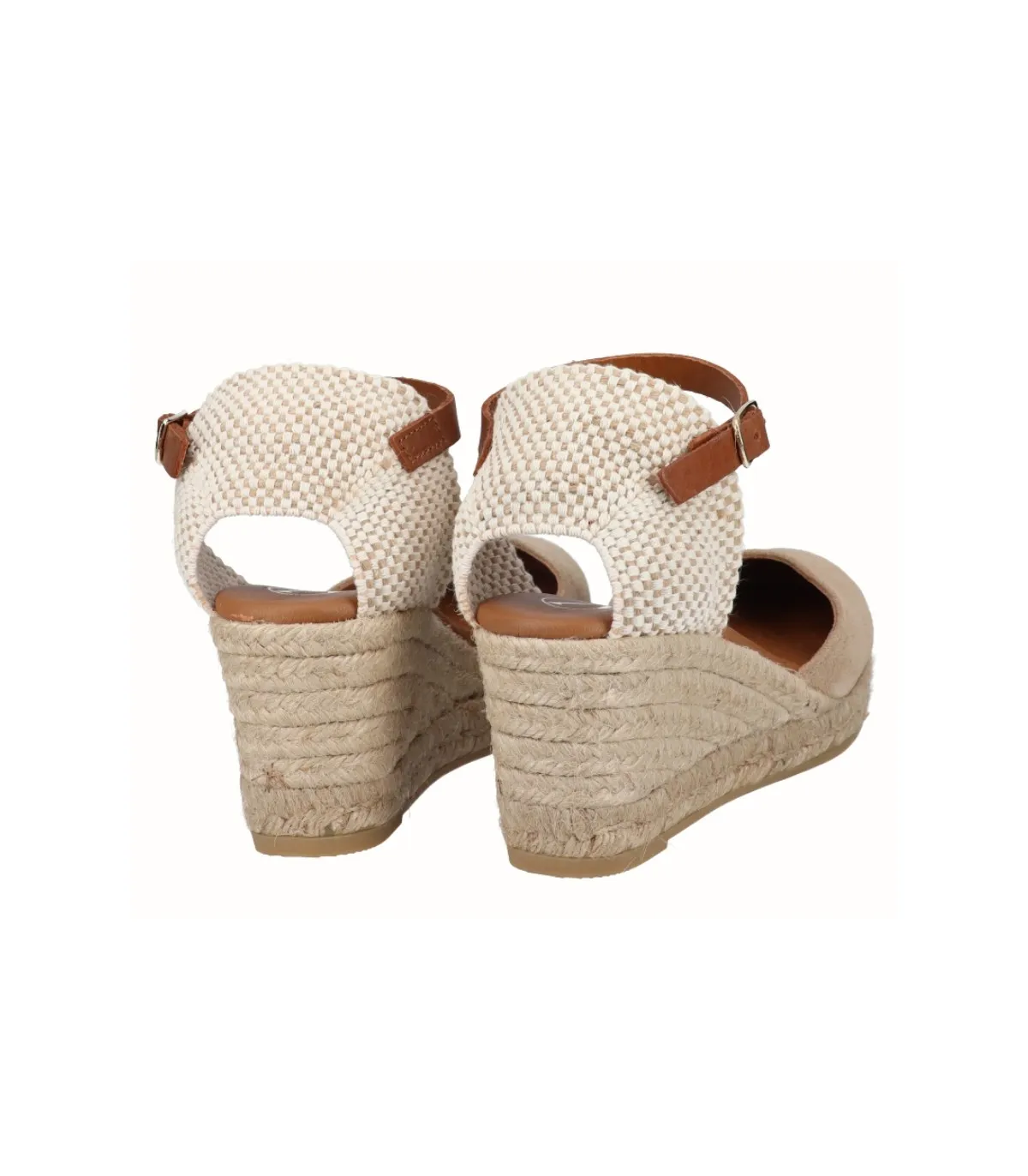 Alpargatas de cuña color beige