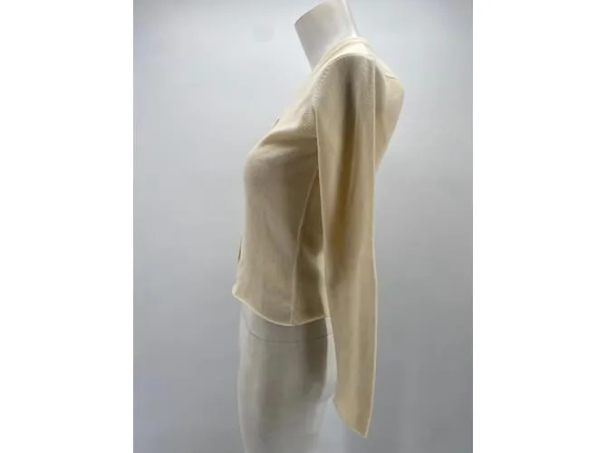 Autre Marque LUCIEN PELLAT FINET Punto Camiseta.fr 36 cachemira Crudo 