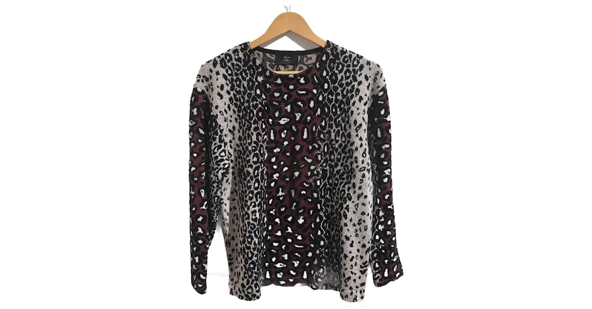 Autre Marque MAISON OLGA Punto Camiseta.Lana S Internacional Burdeos 