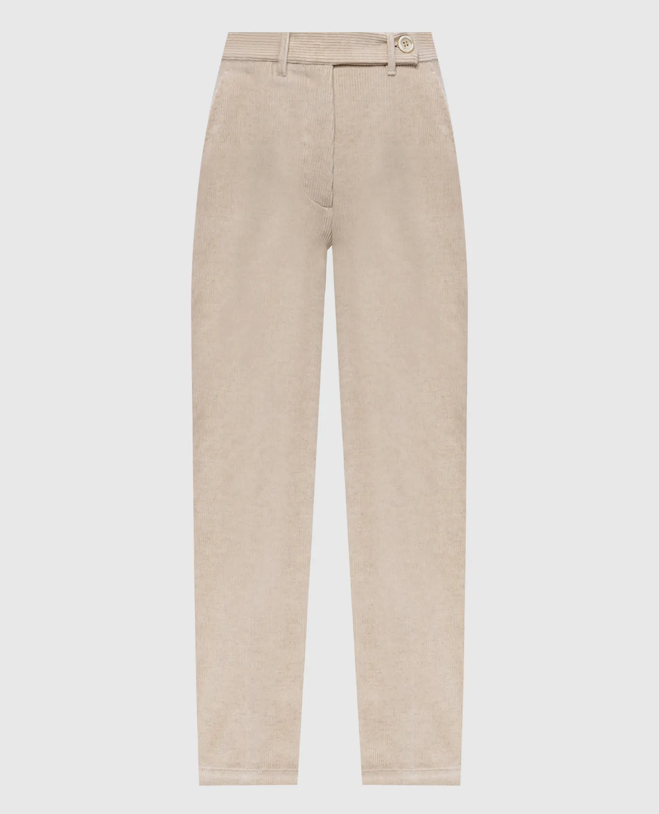 Ballantyne Beige corduroy pants with linen