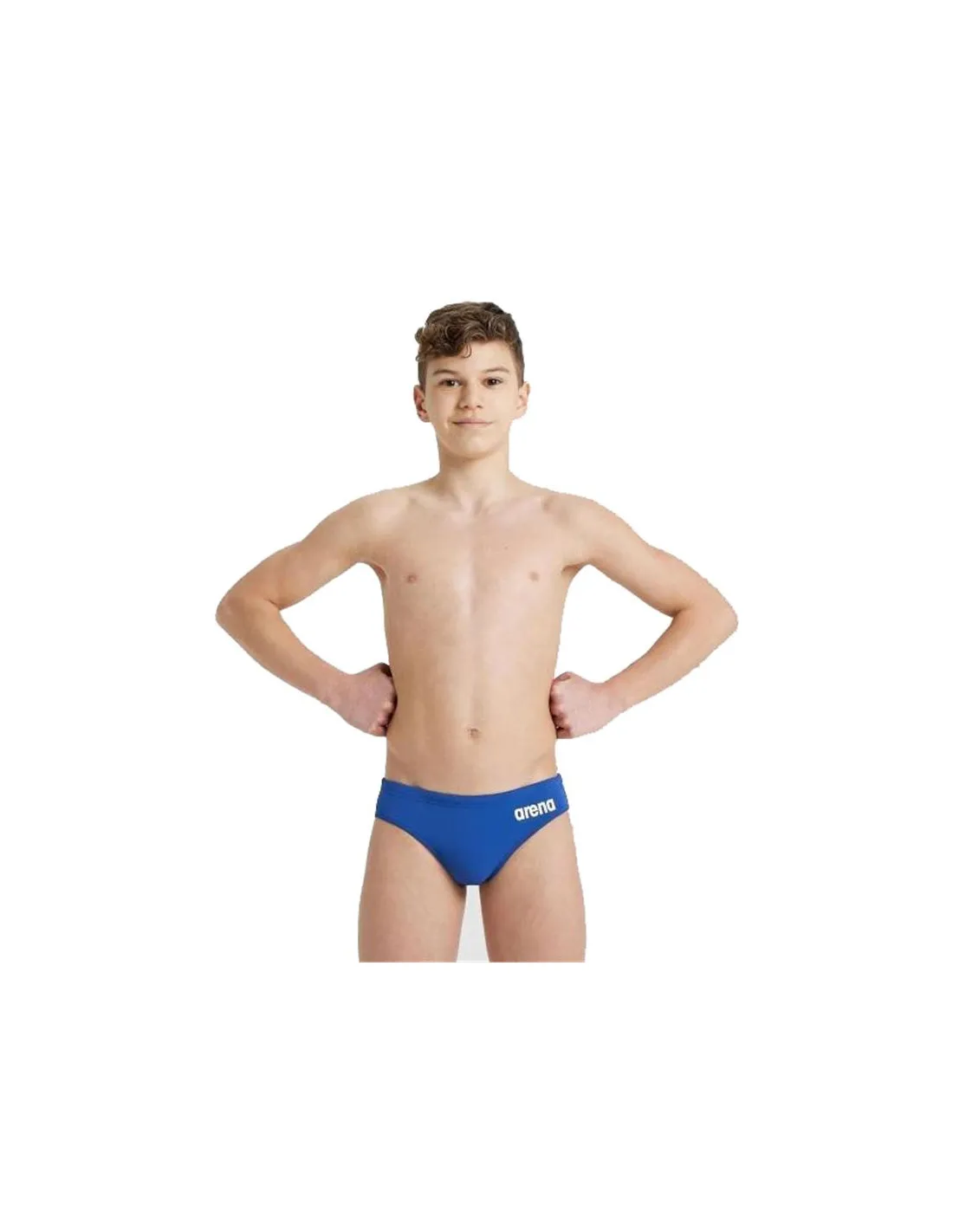 Bañador de Natación Arena Team Swim Infantil Azul/Blanco
