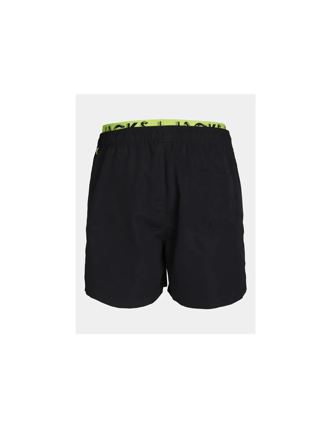 Bañador Jack & Jones Jpstfiji Jjswim Db Wb Neon Negro Infantil