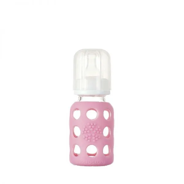 Biberón Lifefactory Pink. 120 ml.