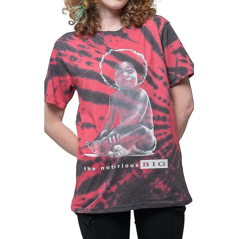 BIGGIE SMALLS UNISEX ADULT BABY TIE DYE TSHIRT