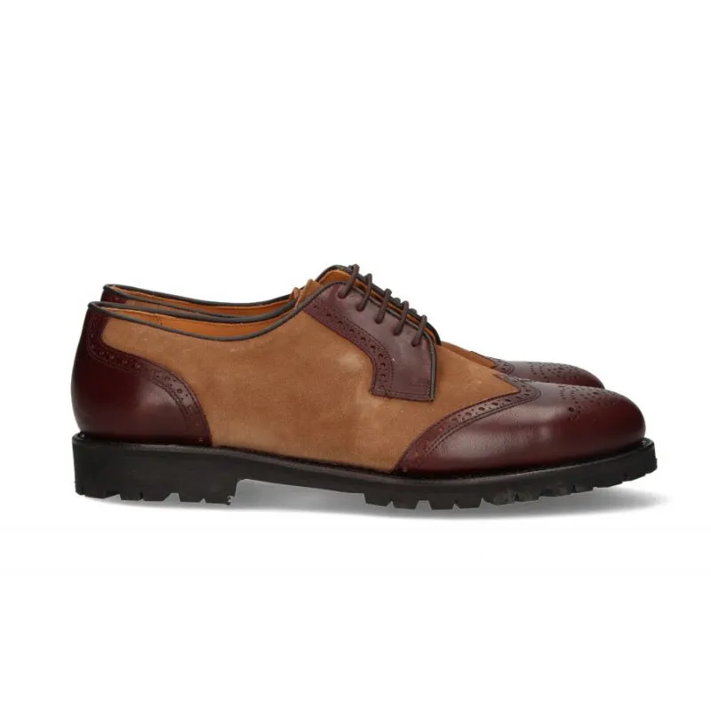 Blucher piel y ante camel