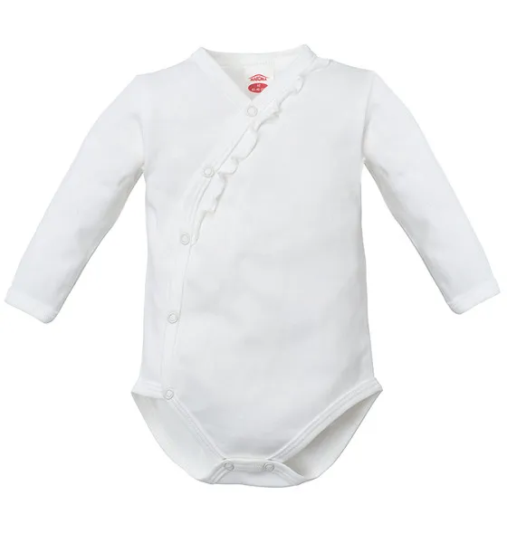Body cruzado blanco para bebé colección Roses