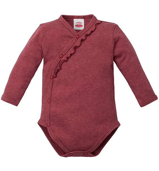 Body rosa cruzado de bebe colección Roses