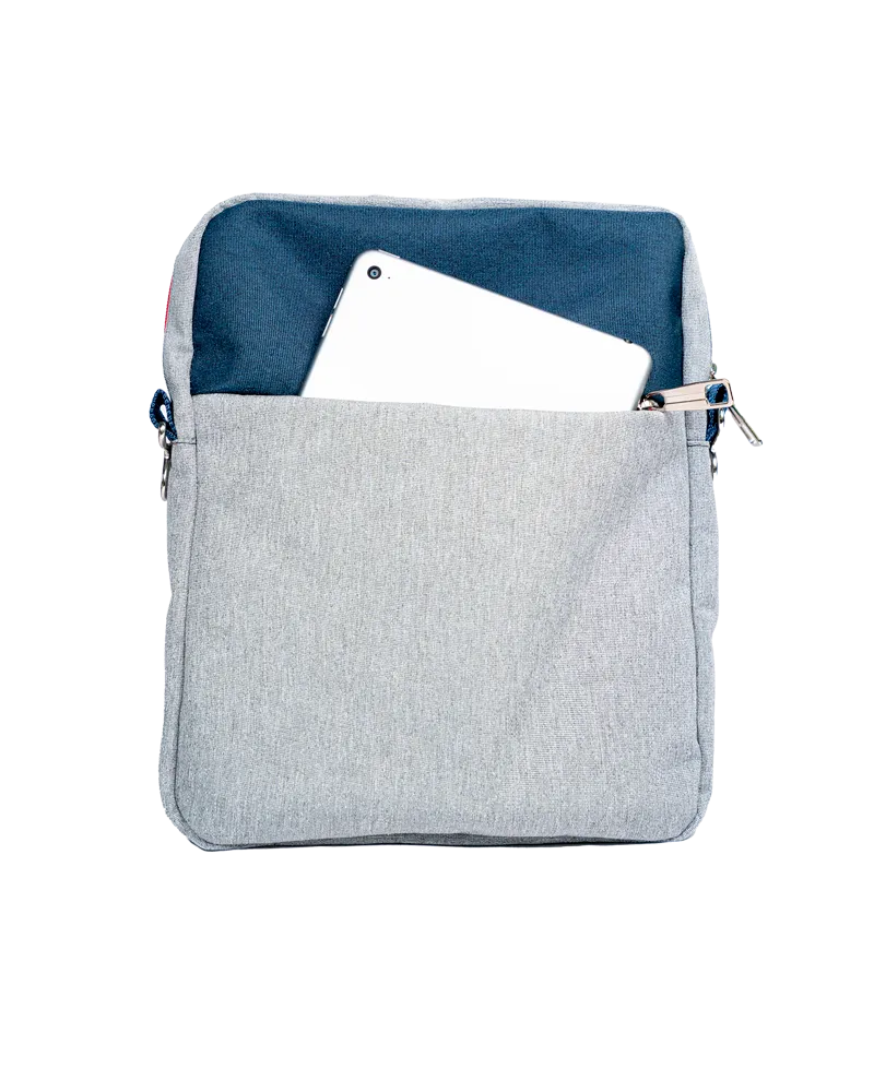 BOLSO PORTA TABLET GREY/BLUE