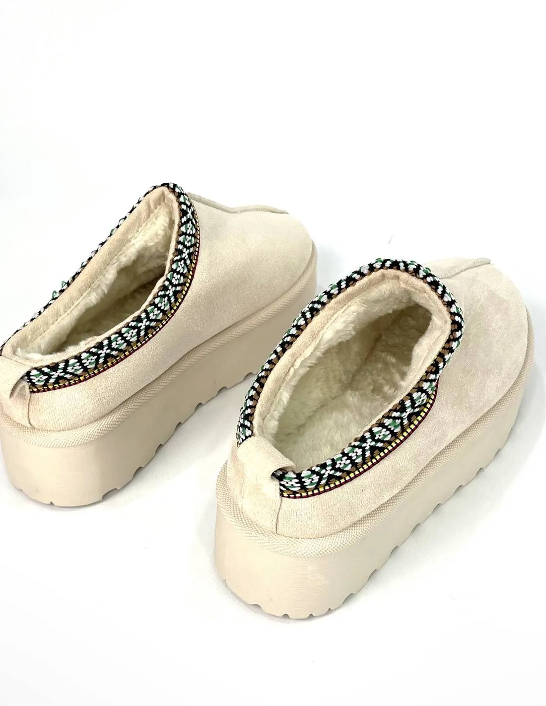 Bota baja plataforma beige | Australiana