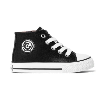 Botin conguitos negro napa