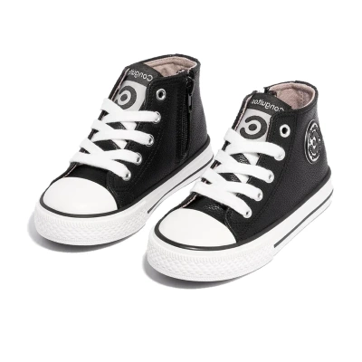 Botin conguitos negro napa