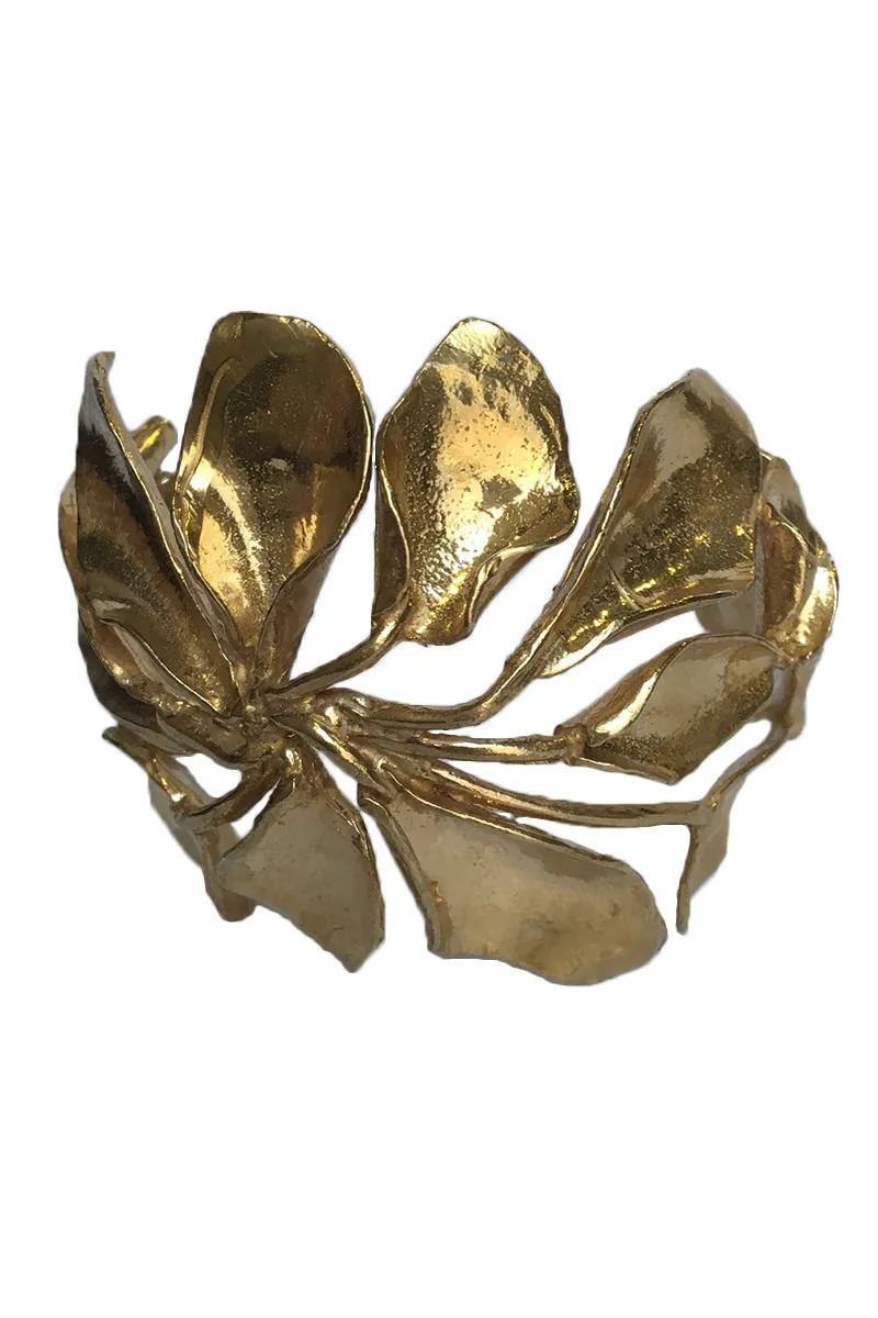 Brazalete Dorado Hoja Latón