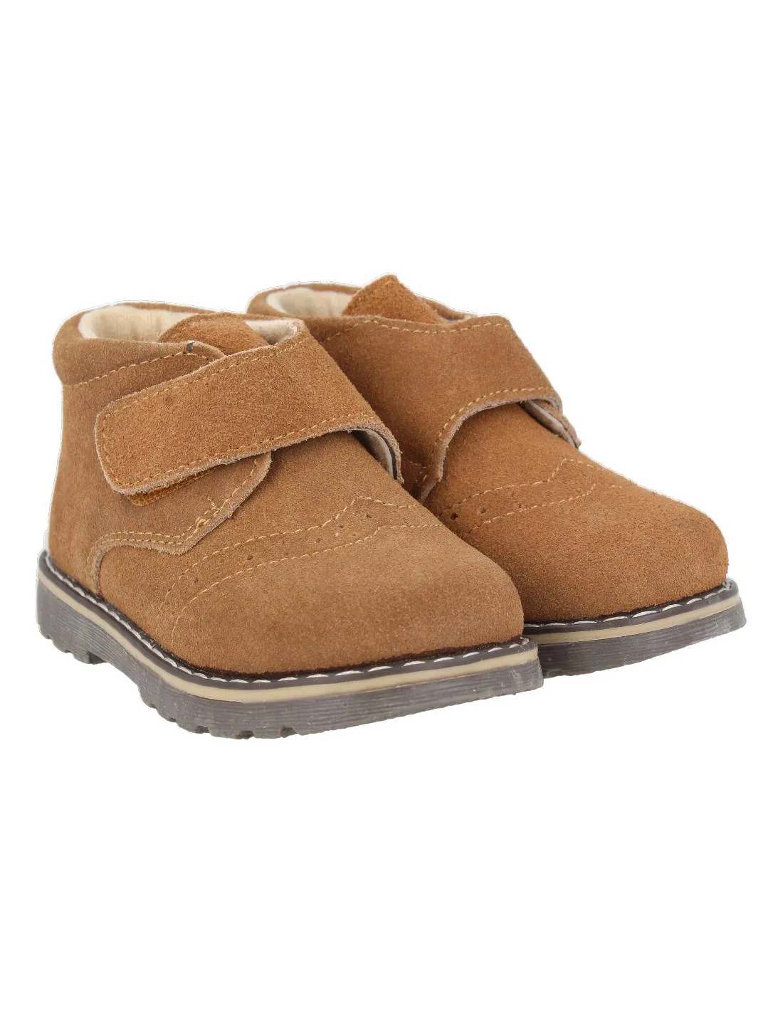 BUBBLE KIDS BOTA CASUAL VELCRO CAMEL