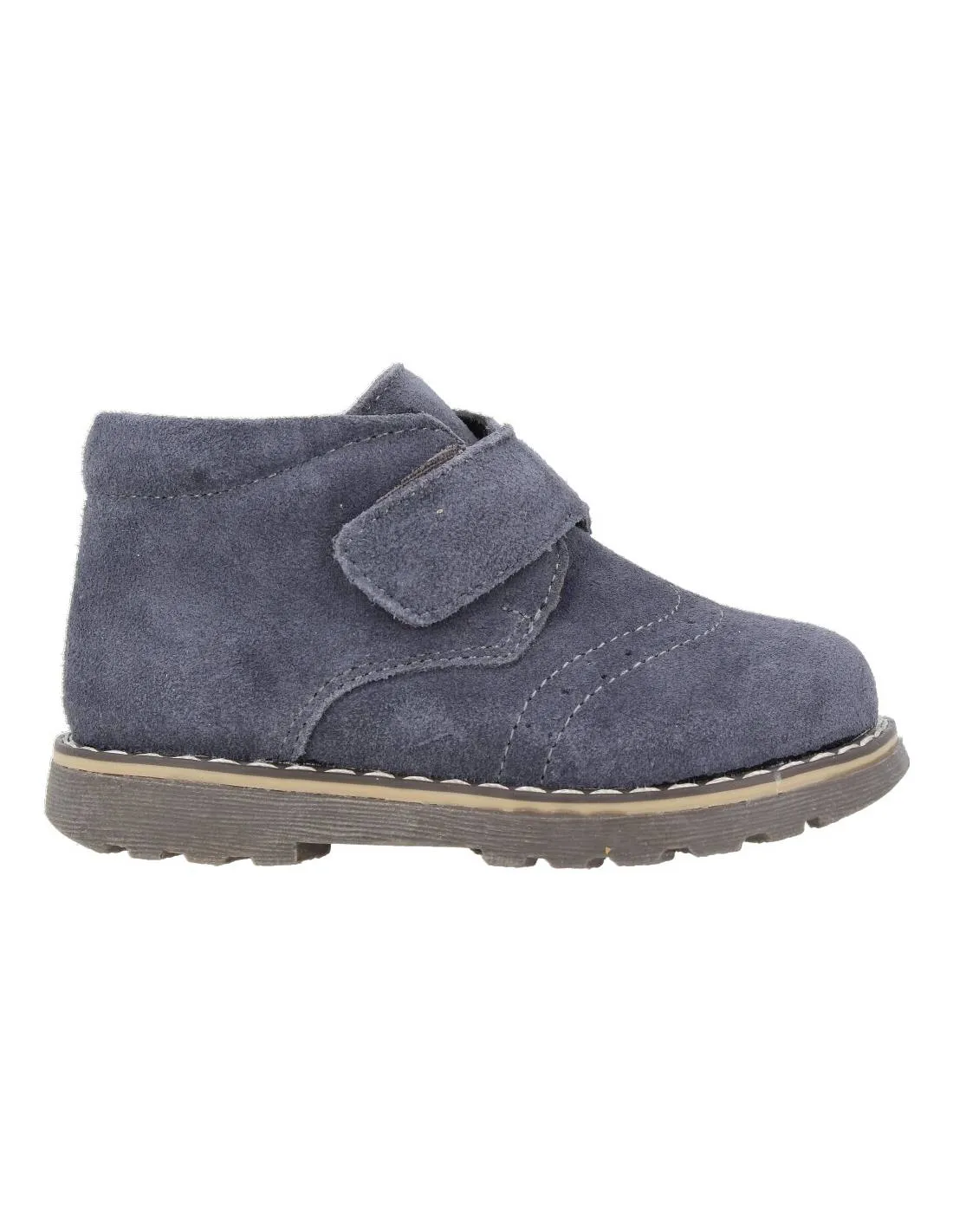 BUBBLE KIDS BOTA CASUAL VELCRO GRIS