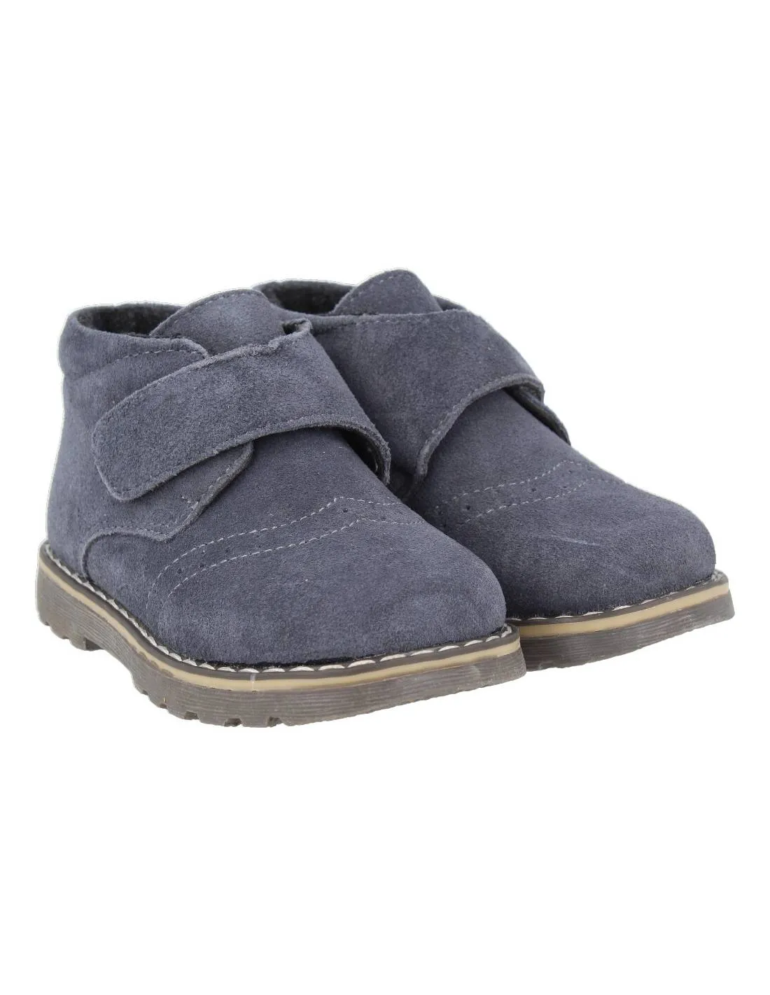 BUBBLE KIDS BOTA CASUAL VELCRO GRIS