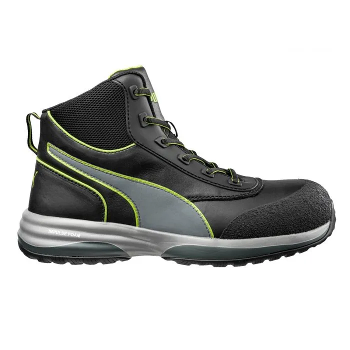 Calzado de trabajo alto Puma Rapid Green Mid S3 ESD HRO SRC
