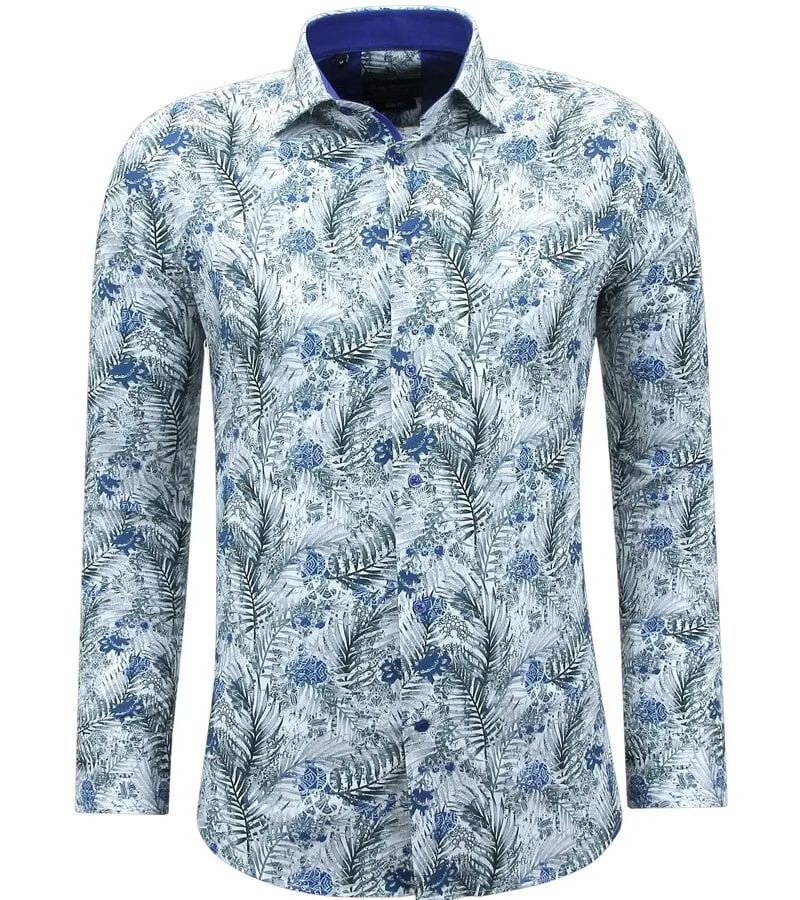 CAMISA DE ALGODóN PARA HOMBRE CON ESTAMPADO  3138  BLANCO