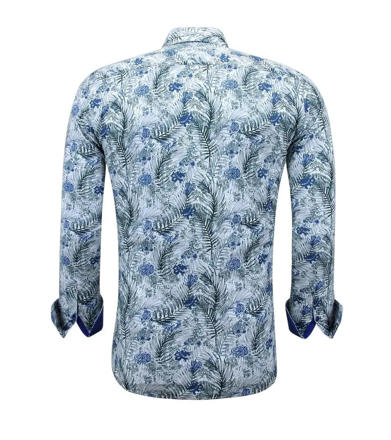CAMISA DE ALGODóN PARA HOMBRE CON ESTAMPADO  3138  BLANCO