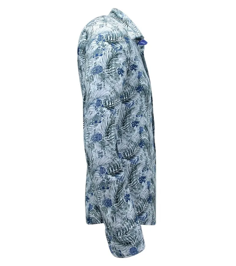 CAMISA DE ALGODóN PARA HOMBRE CON ESTAMPADO  3138  BLANCO
