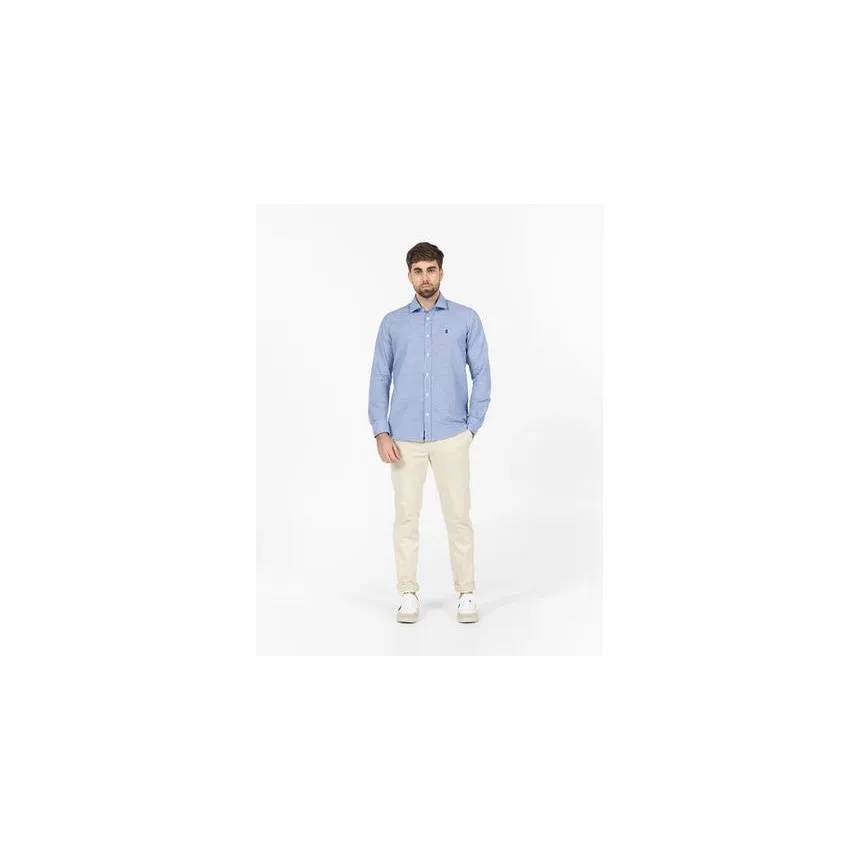 Camisa El Pulpo Pata De Gallo Lino Para Hombre