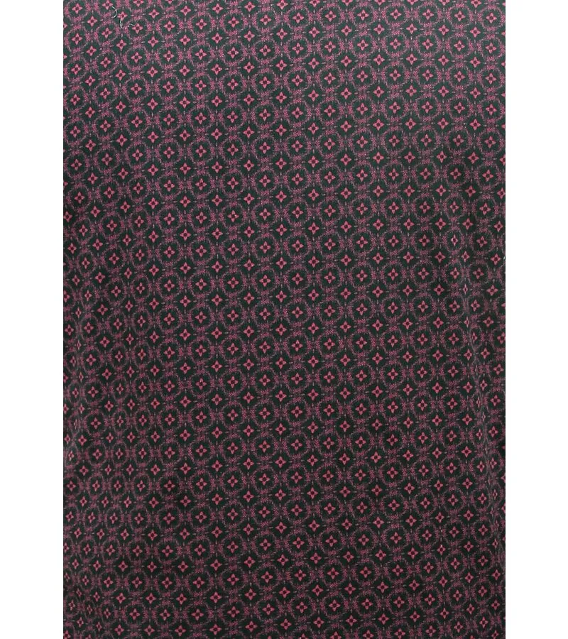 CAMISA ESTAMPADA HOMBRE MANGA LARGA SLIM FIT  3137  ROJA