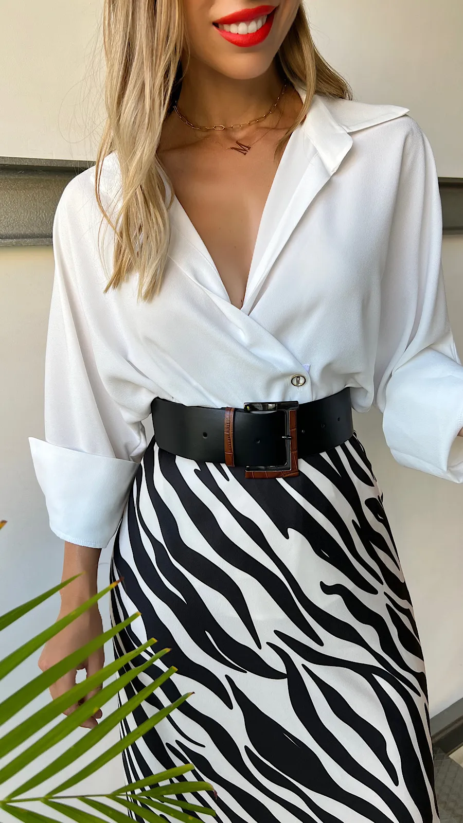 Camisa Francesa Botones Coffee