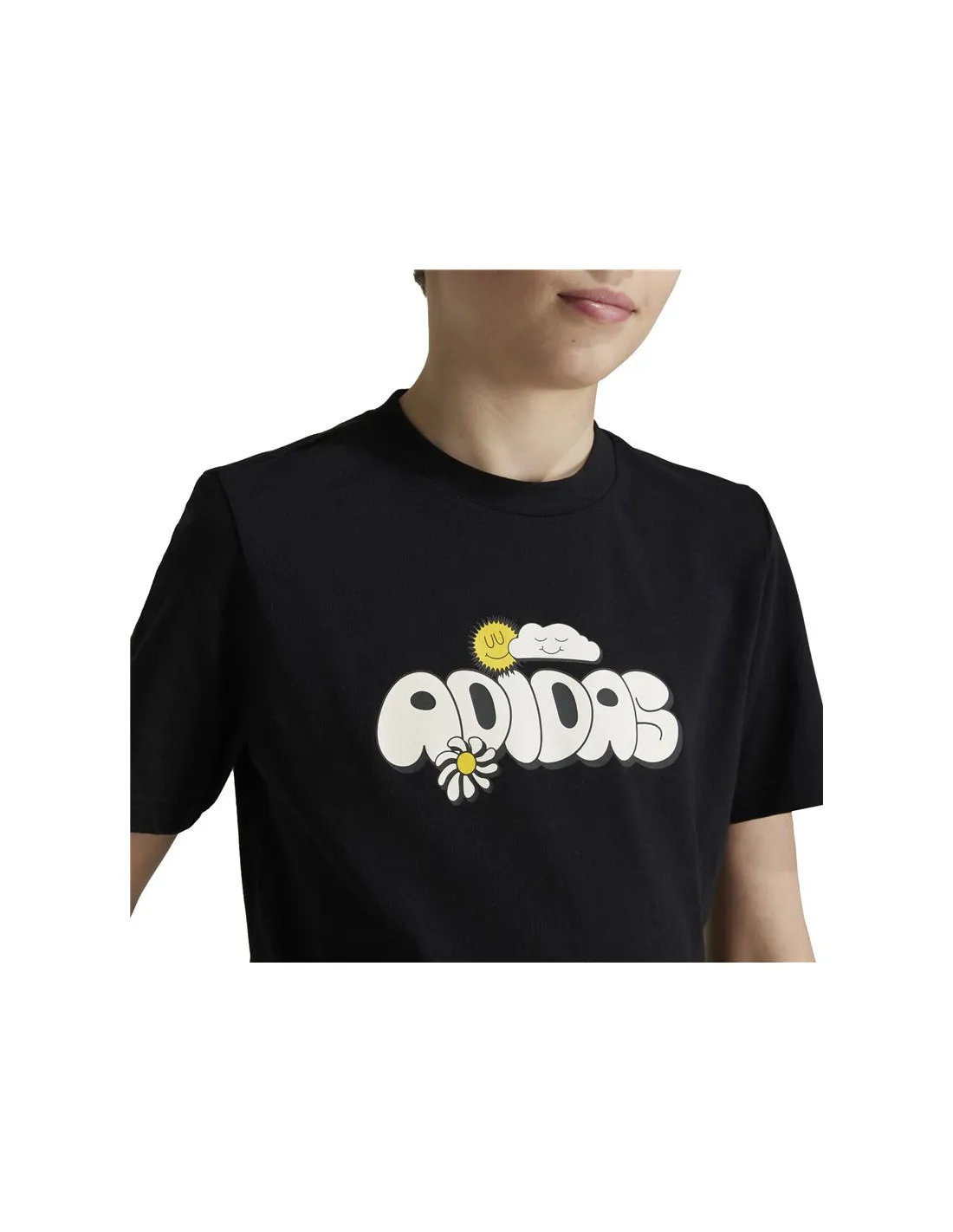 Camiseta adidas Fun Graphic Infantil Negro