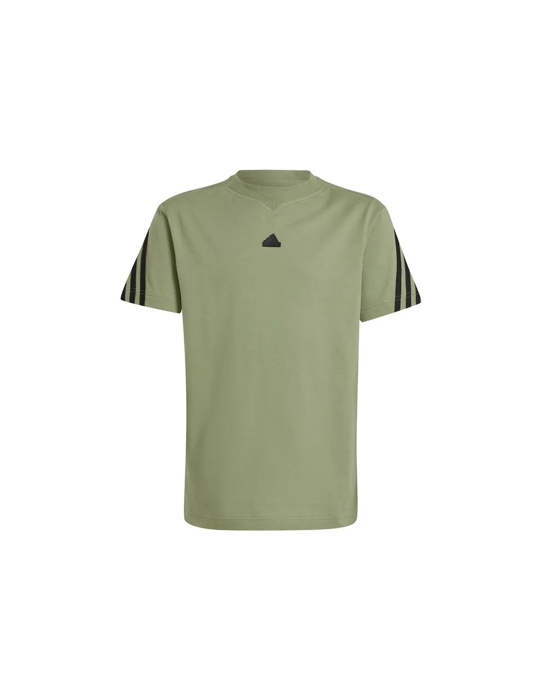 Camiseta adidas Future Icons 3 Stripes Infantil Verde