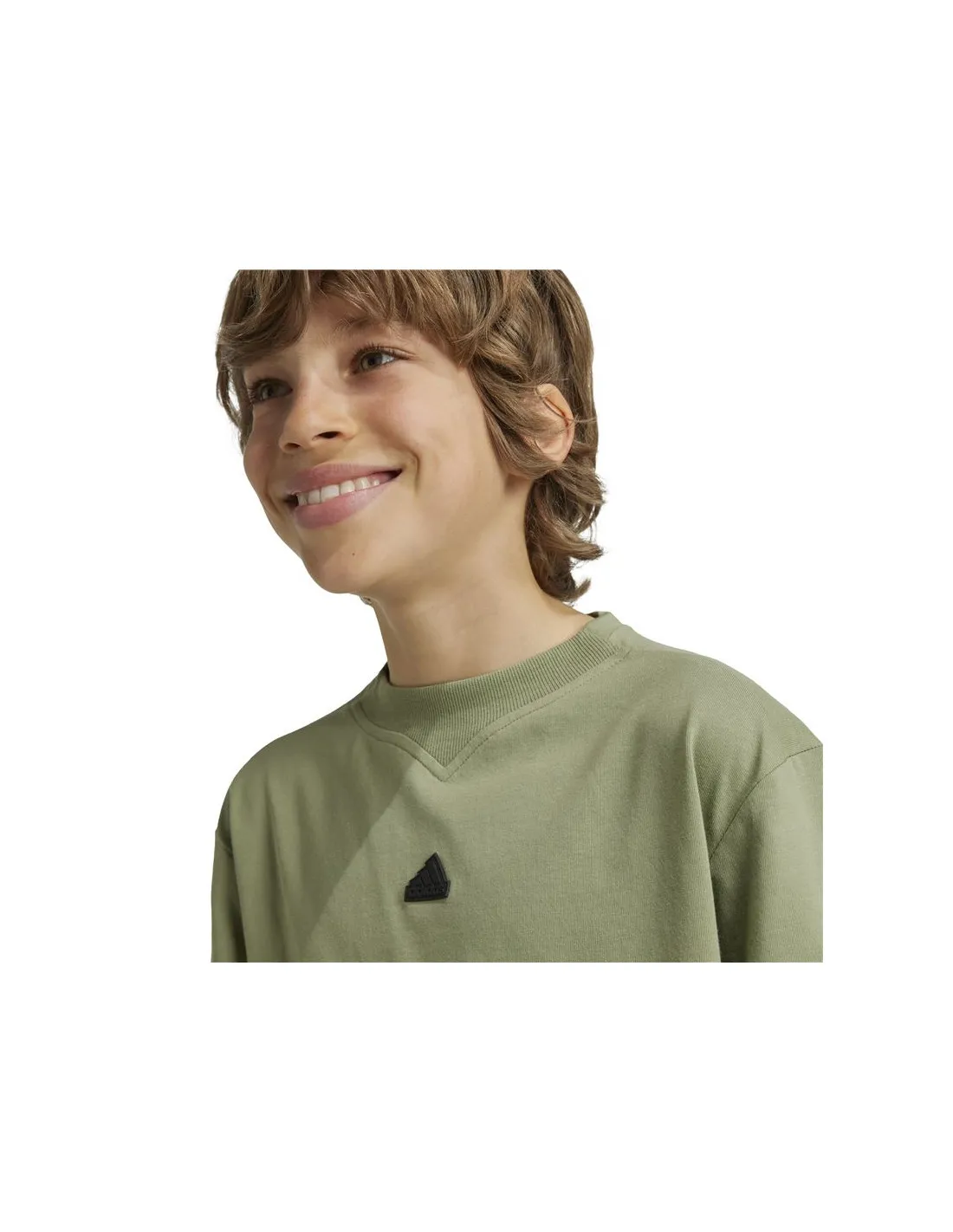 Camiseta adidas Future Icons 3 Stripes Infantil Verde