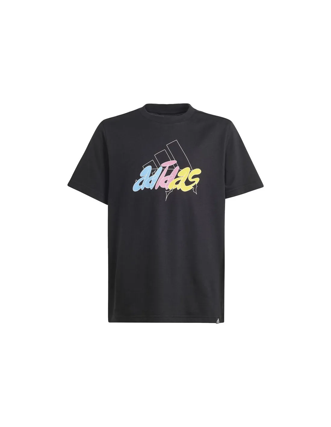 Camiseta adidas Gfx Illustrated Infantil Negro
