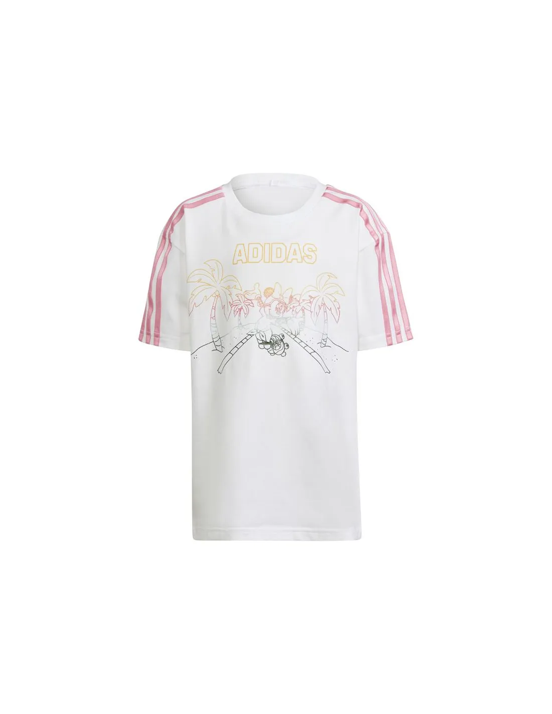 Camiseta adidas X Disney Minnie Mouse Infantil Blanco