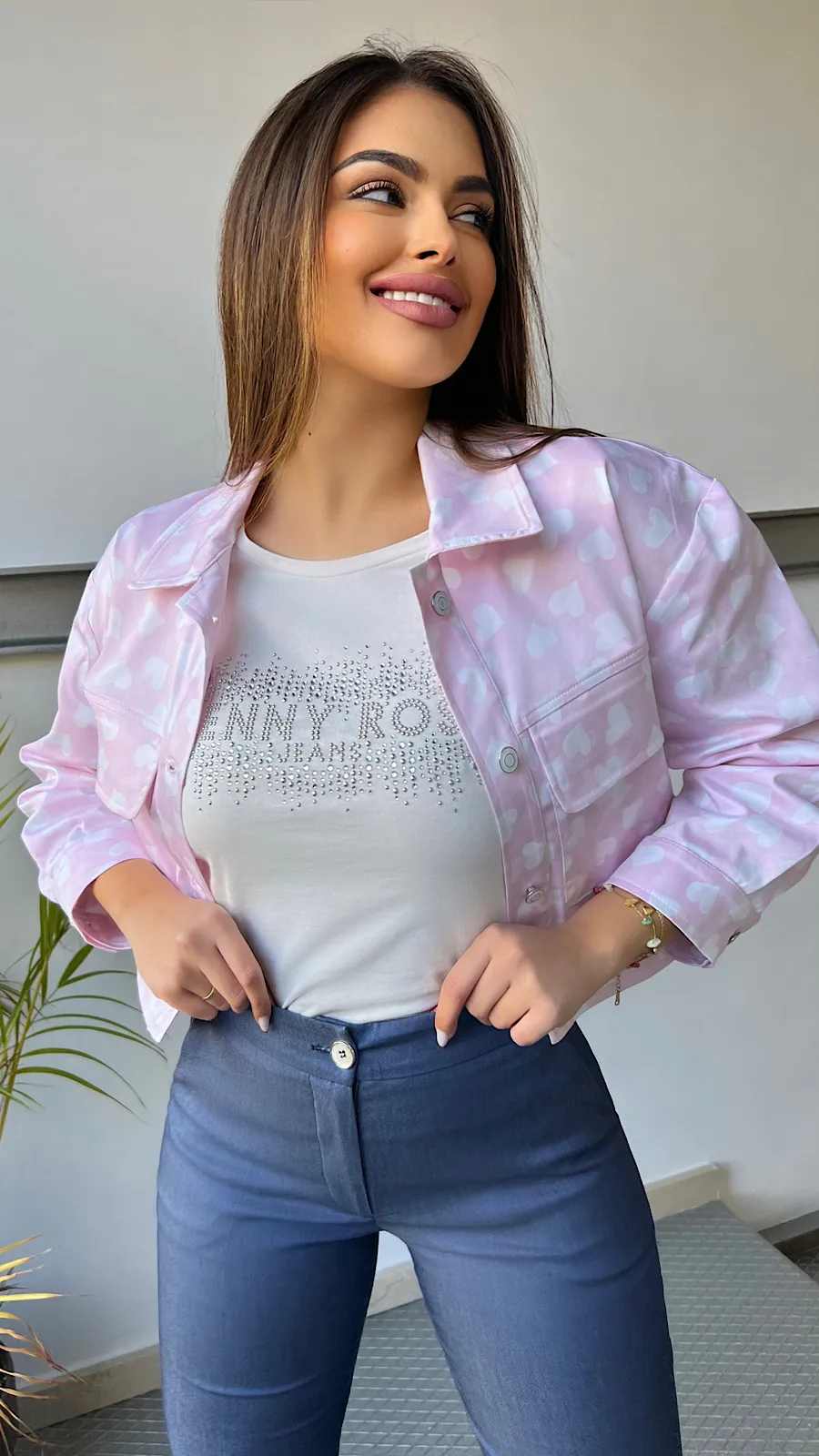 Camiseta Blanca Detalle Glitter