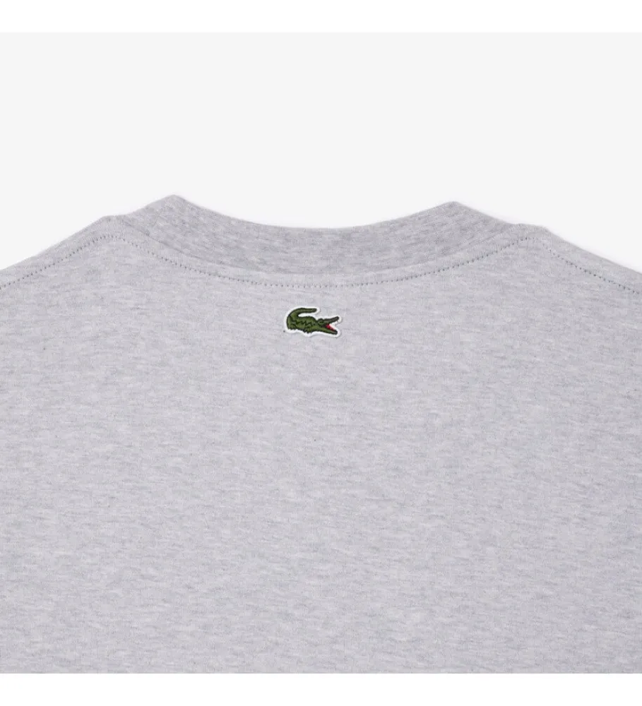 Camiseta con estampado gris