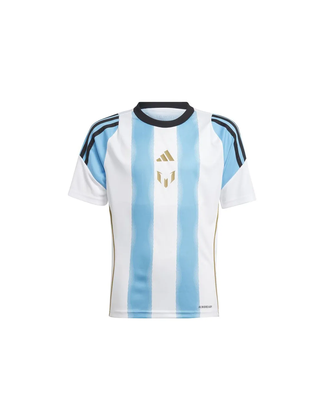 Camiseta de Fútbol adidas Messi Training Infantil Blanco