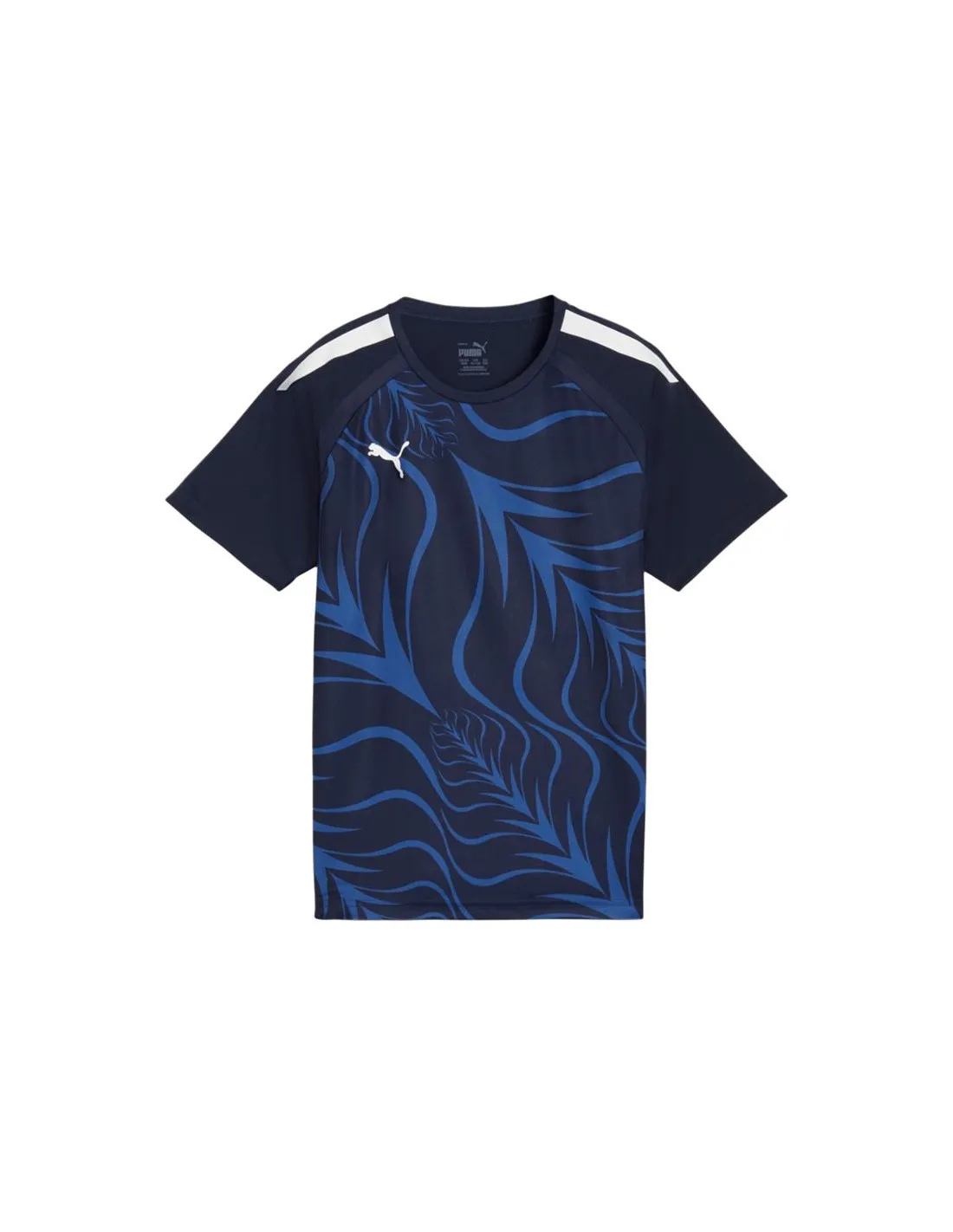 Camiseta de Fútbol Puma individualLIGA Graph Azul Marino Infantil