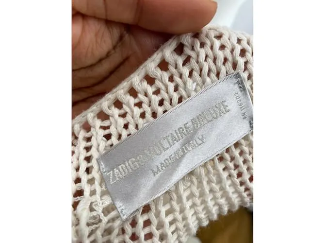 Camiseta de punto ZADIG & VOLTAIRE.Sintético Internacional S Crudo 