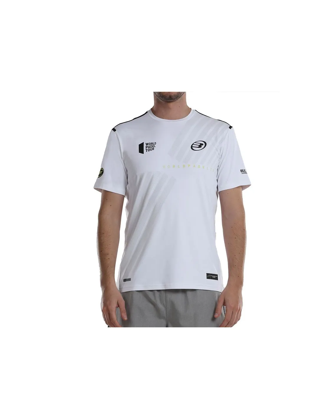 Camiseta de Pádel Bullpadel Logro Blanco Hombre