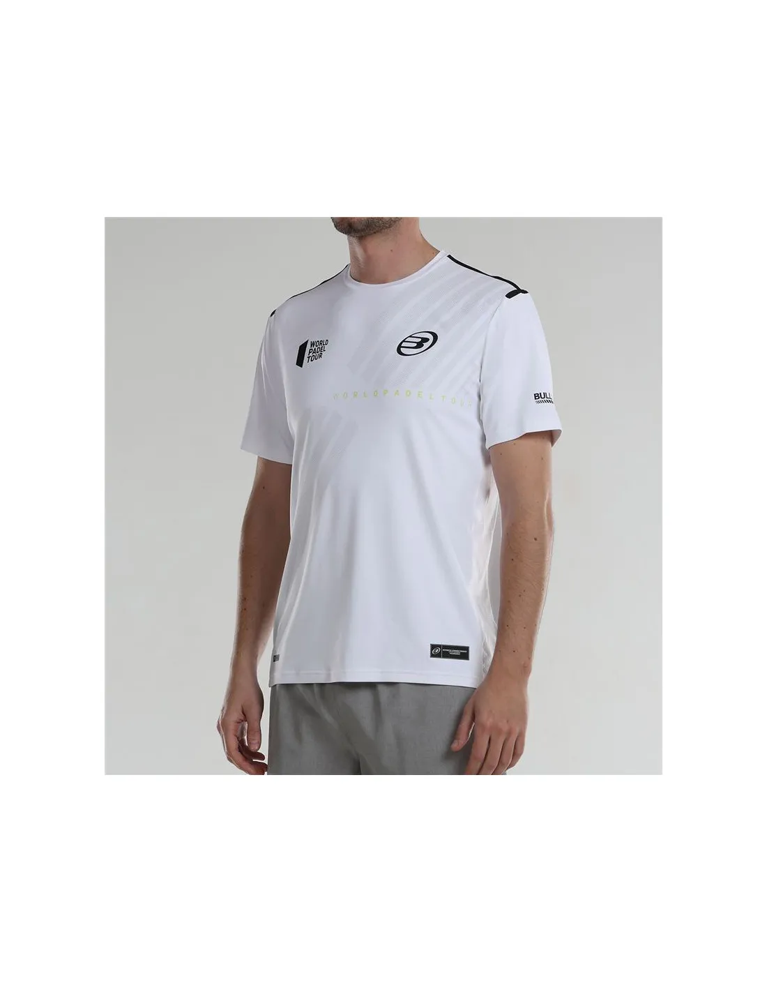 Camiseta de Pádel Bullpadel Logro Blanco Hombre