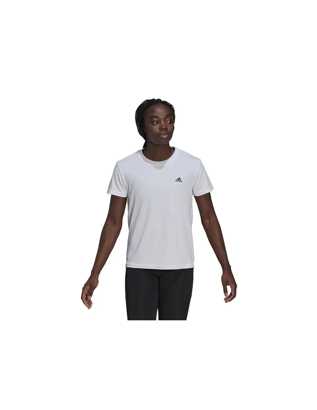Camiseta de training adidas Aeroready D2M Sport W White/Black