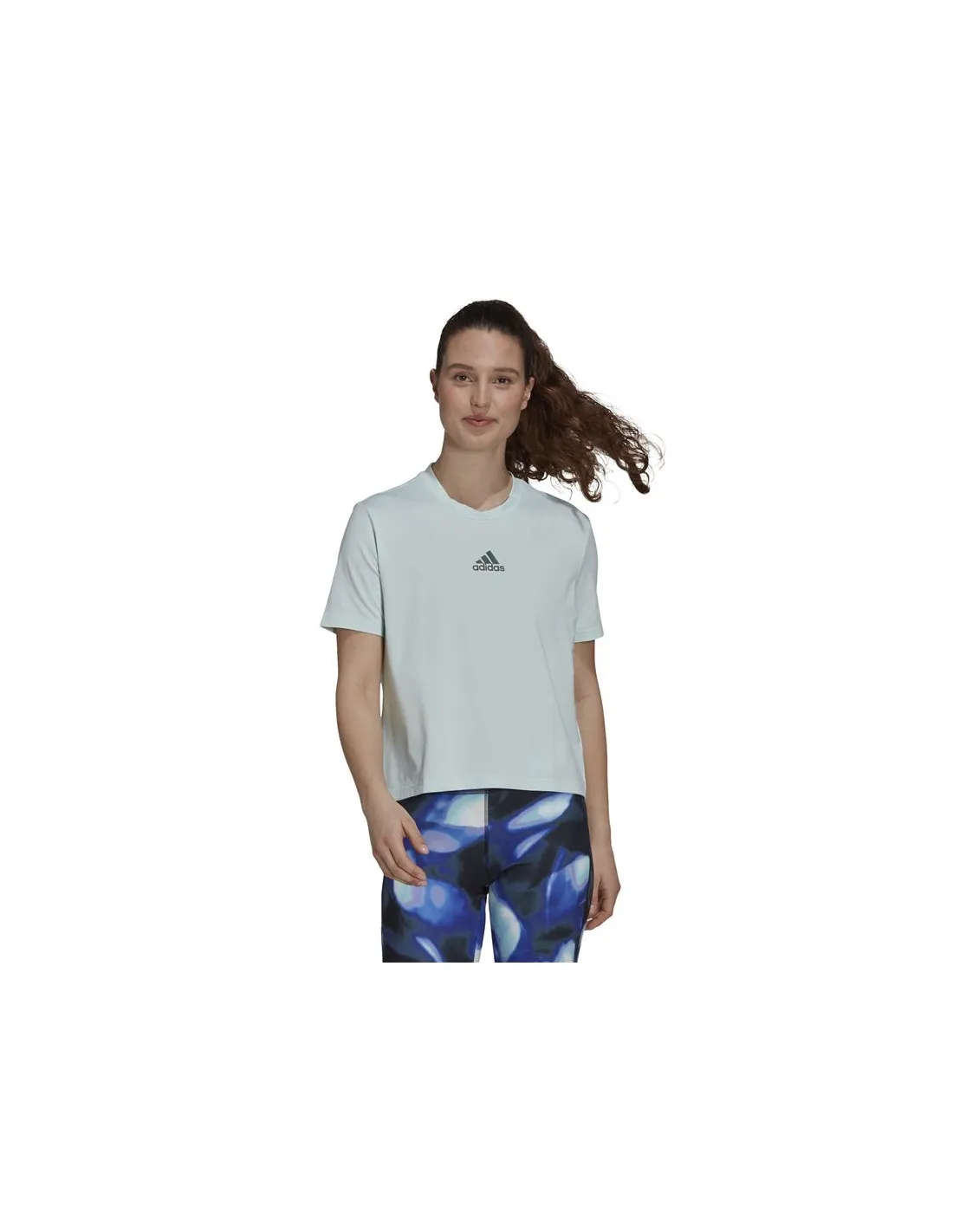 Camiseta de training adidas Aeroready You for You Sport W Mint