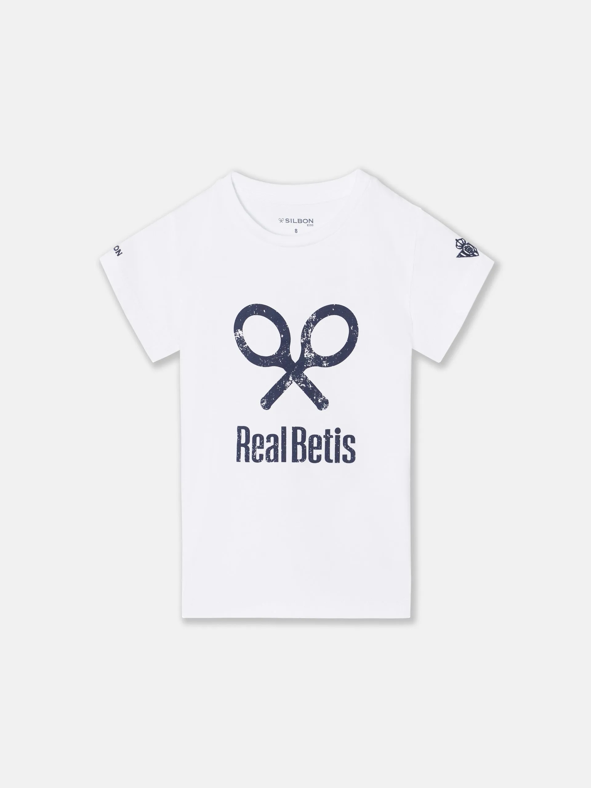 Camiseta girl raqueta real betis blanca