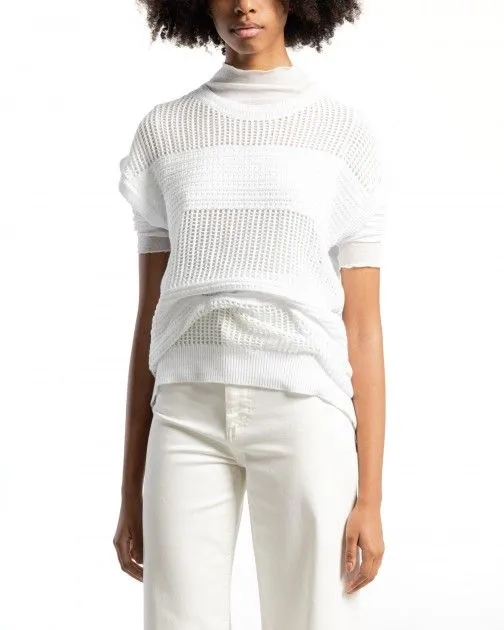 Camiseta larga Armani Exchange 3DYH1N Blanco