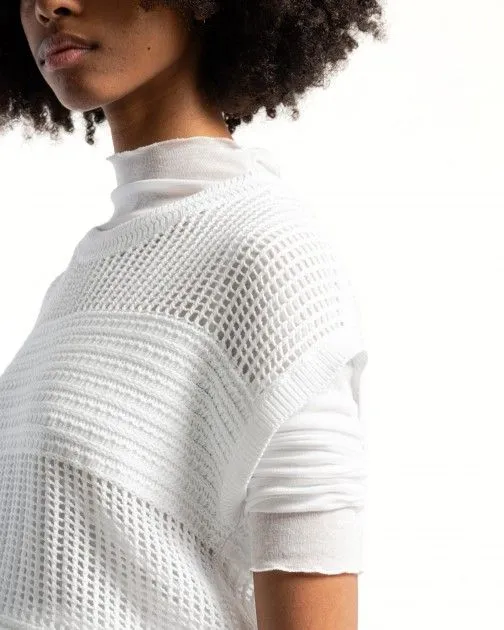 Camiseta larga Armani Exchange 3DYH1N Blanco
