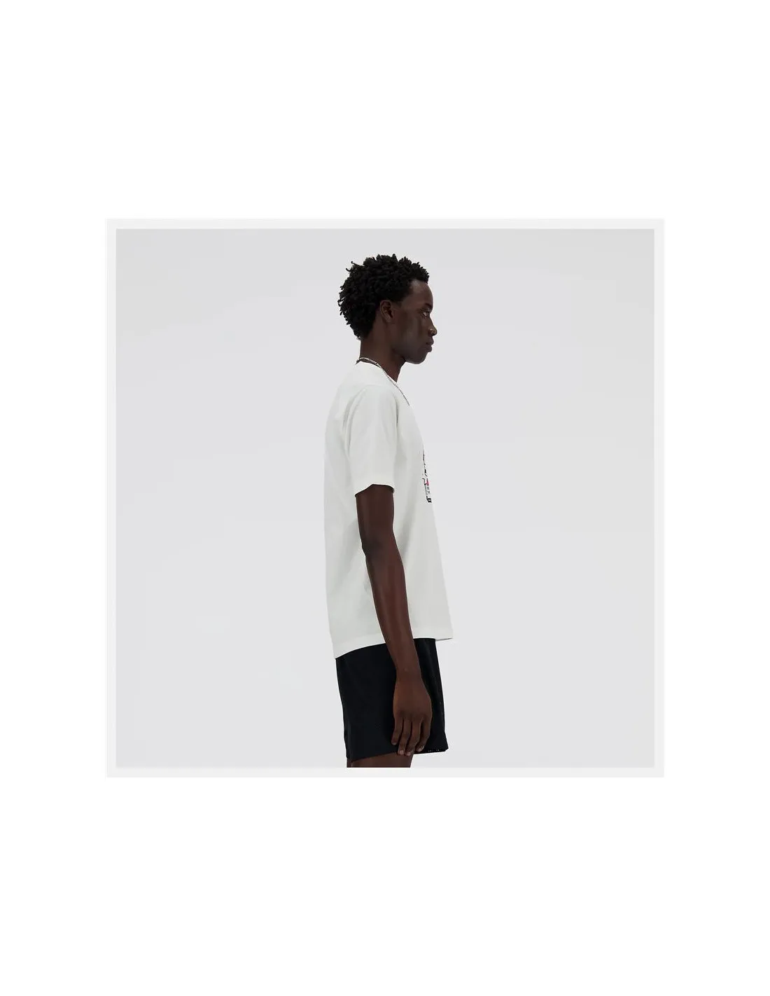 Camiseta New Balance Sport Essentials Ad Hombre Blanco