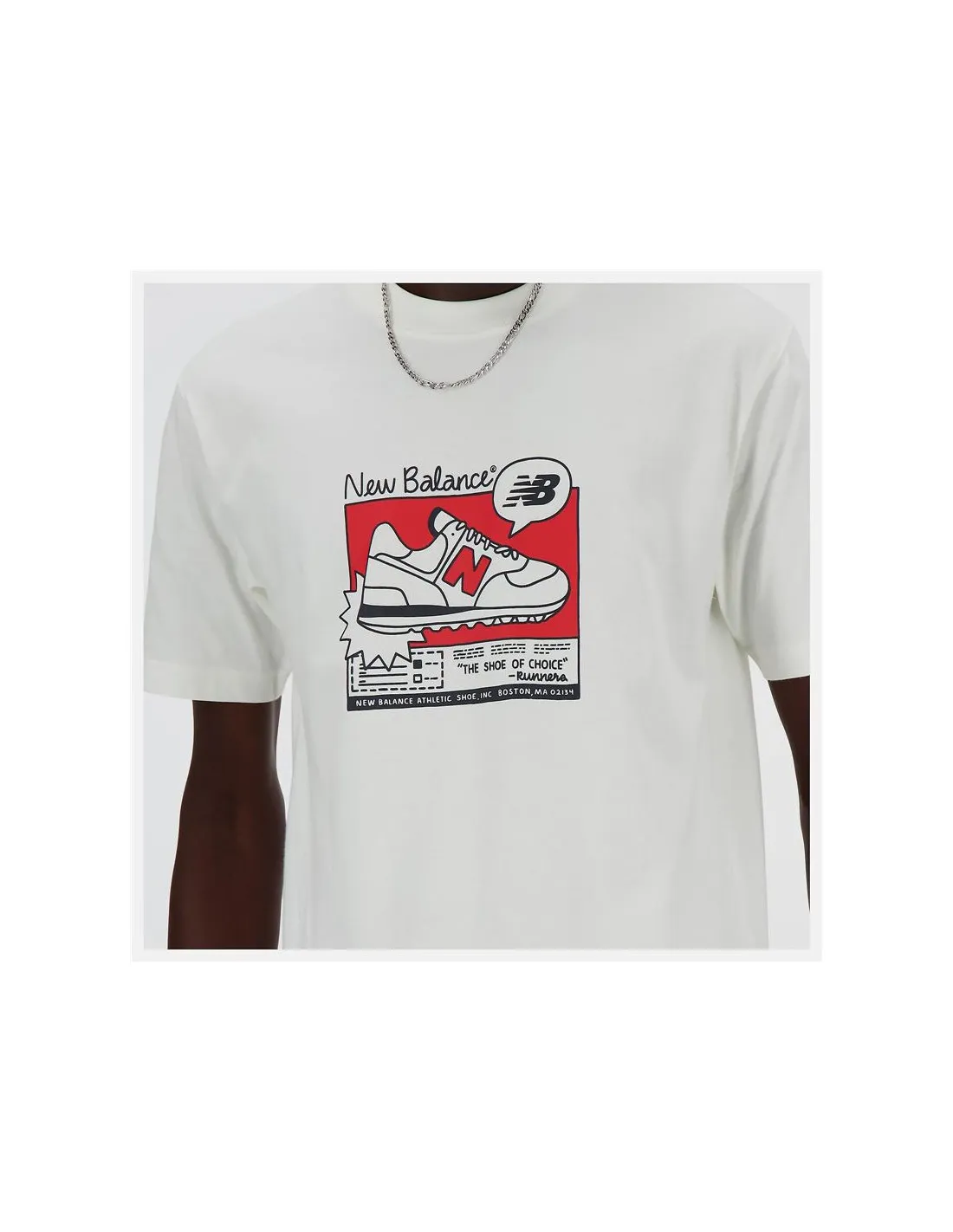 Camiseta New Balance Sport Essentials Ad Hombre Blanco