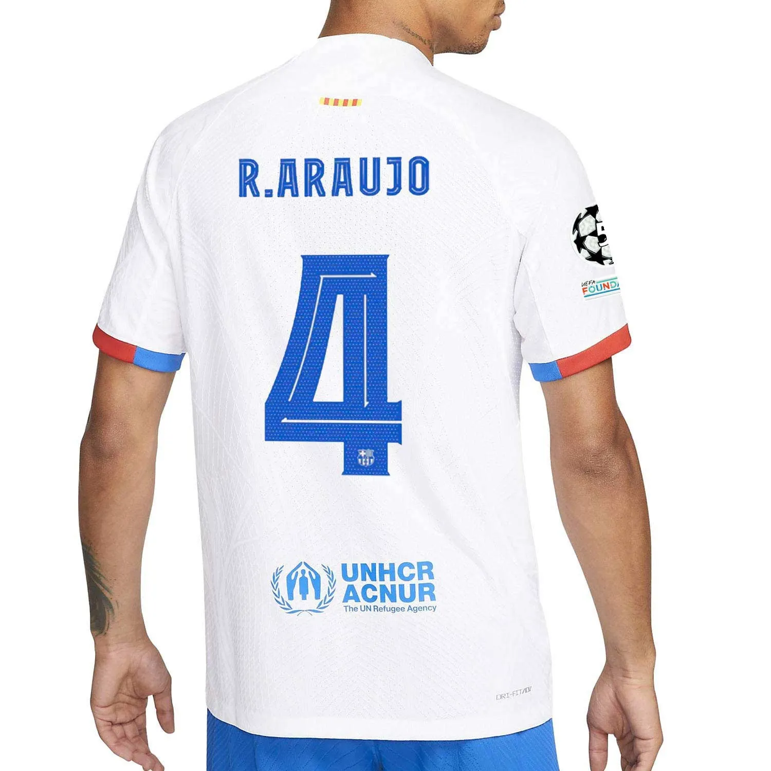Camiseta Nike 2a Barcelona R. Araujo 23 24 DFADV Match P UCL
