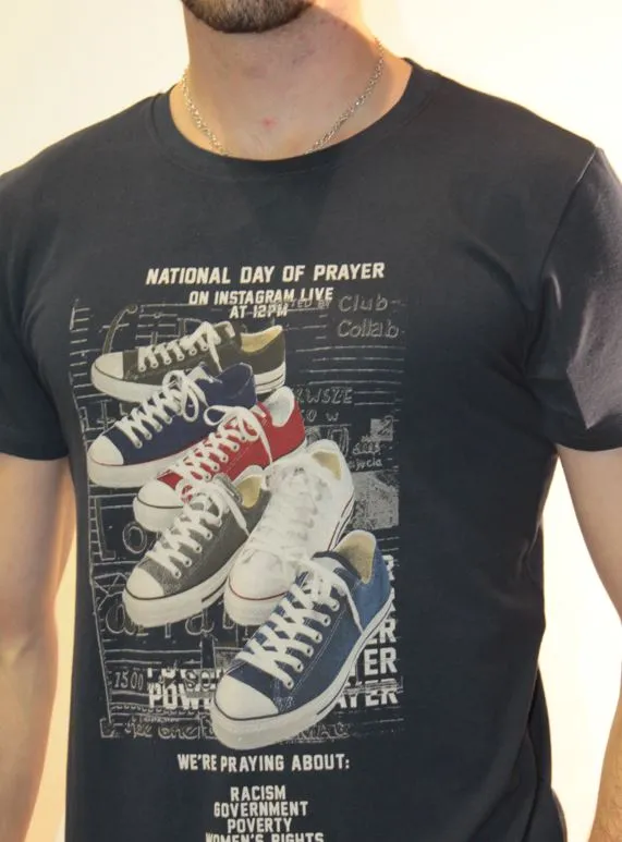 CAMISETA ORIGINAL HOMBRE LOWCOSTMANIA 5416 NEGRO
